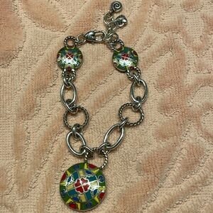 Rare Vintage Brighton Cricket Clover Enamel Bracelet